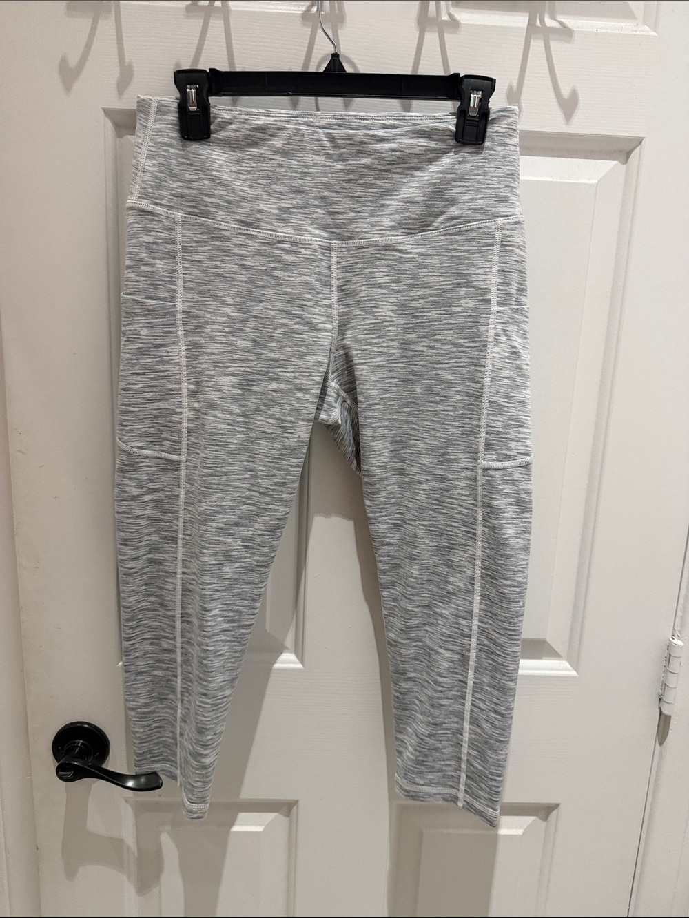 lululemon athletica Light Heather Gray Cropped Leggings